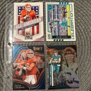 ⭐️🏈 Trevor Lawrence NFL Football Card Collection, Set of 4 (ST4)